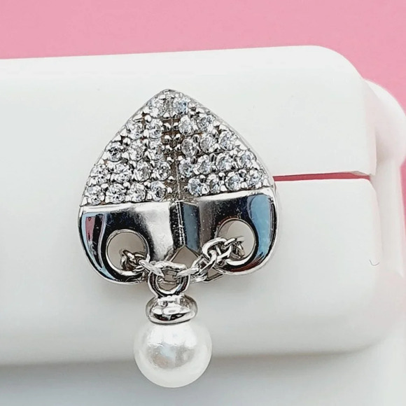 "925 Sterling Silver Cubic Zirconia Earrings, U19254562 - Picture 9 of 11